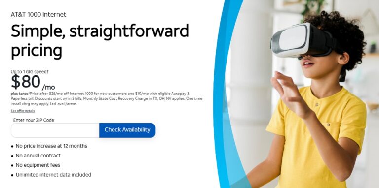AT&T Internet 1000 Plan: $80/month plan offers unlimited data at 1 Gbps ...
